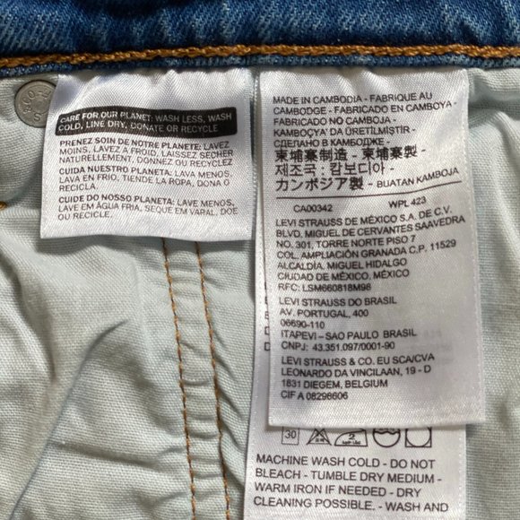 Levi's 501 S Skinny High Waisted 31x28 Womens Jean - Picture 6 of 8